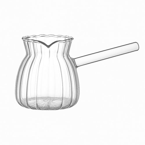 Jungengel Glas Espressokocher 450 ml – Hitzebeständig & Spülmaschinengeeignet – Borosilikatglas Cezve für Mokka & Espresso – Für Gas, Elektro & Halogen von Jungengel