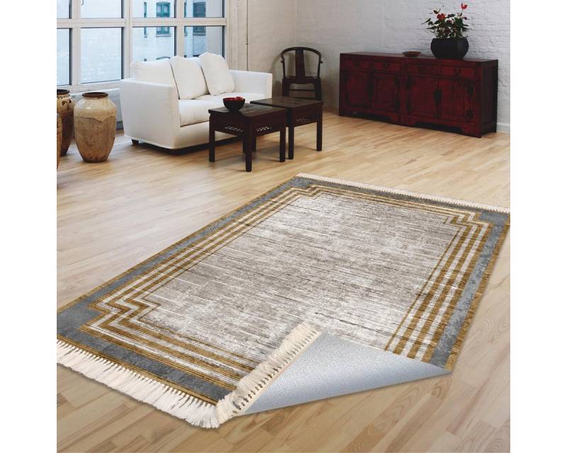 Jungengel Teppich 8mm Läufer Teppichläufer Wohnzimmer Flurteppich Flach von Jungengel