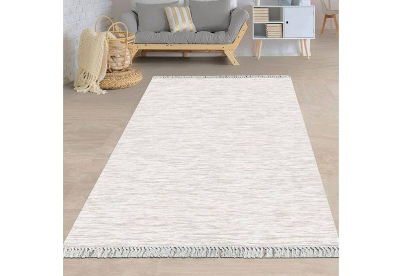 Jungengel Teppich Dezentes Muster Groß 180x280cm Wohnzimmer Läufer 8mm Waschbar 30°C von Jungengel