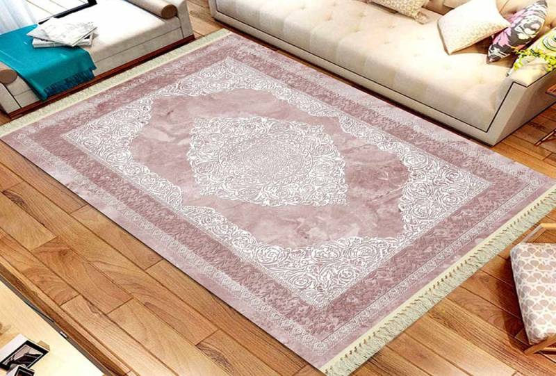 Jungengel Teppich Set 5x Stück fürs ganze Heim, Rose in Barock-Design, Waschbar Läufer von Jungengel