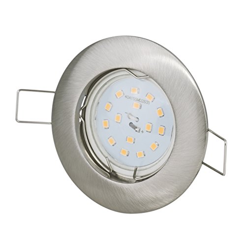 Einbaustrahler + 12Volt DC 4,5Watt 390Lumen LED KALTWEISS Abstrahlwinkel: 120Grad + 12Volt Leuchtmittelfassung von JungesLicht