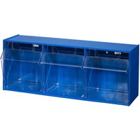 Allit Klappkasten-Magazin, 3 Kästen, blau von Allit