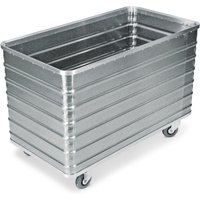 Alu-Kastenwagen mit Vollwand, Volumen 656 Liter, mit Deckel + Schloss Alu-Kastenwagen mit Vollwand, Volumen 656 Liter, mit Deckel + Schloss von Gmöhling