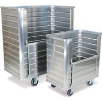 Alu-Kastenwagen mit halb abklappbarer Wand, 355 Liter von Gmöhling