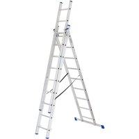 Alu-Schiebeleiter BASIC 3-in-1, Arbeitshöhe Anlegeleiter 7,48 m Alu-Schiebeleiter BASIC 3-in-1, Arbeitshöhe Anlegeleiter 7,48 m von Jungheinrich PROFISHOP
