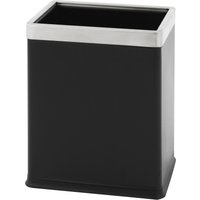 Doppelwand-Papierkorb, rechteckig, 10 Liter, schwarz von Jungheinrich PROFISHOP