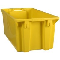 Drehstapelbehälter aus Polypropylen, 70 Liter, gelb von Jungheinrich PROFISHOP