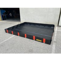 Faltwanne aus PVC, für 4 Paletten (16 Fässer oder 4 IBC), Kapazität 1.750 l von Jungheinrich PROFISHOP