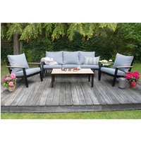 Loungemöbel-Set "Lamego", 1x Sofa, 2x Sessel, 1x Tisch von Jungheinrich PROFISHOP
