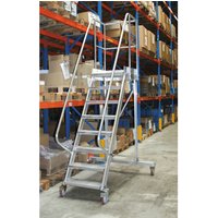 Platformtrap 60° (verrijdbaar), 4 wielen, 7 treden von Jungheinrich PROFISHOP