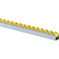 BS ROLLEN Röllchenschiene, robuste Kunststoffröllchen für mittlere Lasten, TK pro Rolle 12 kg, Teilung 33 mm von BS ROLLEN