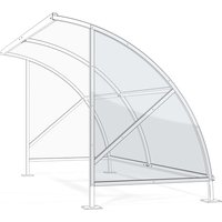 wsm® Seitenwand für Überdachung SWING im Rundbogen-Design, rechts von wsm®