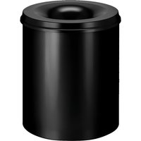 Sicherheitspapierkorb, selbstlöschend, Stahl, 80 Liter, schwarz Sicherheitspapierkorb, selbstlöschend, Stahl, 80 Liter, schwarz von Jungheinrich PROFISHOP
