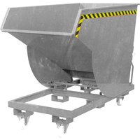 Eichinger® Spänebehälter mit Rollen und Siebblech-Einsatz, Volumen 0,3 m³, feuerverzinkt von Eichinger®