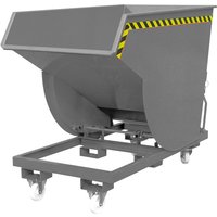 Eichinger® Spänebehälter mit Rollen und Siebblech-Einsatz, Volumen 0,5 m³, RAL 7016 anthrazitgrau von Eichinger®