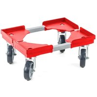 Transportroller, Typ Stahlprofil + Kunststoffecken, TK 300 kg, BxT 310 x 410 mm, Rollen-Ø 100 mm Transportroller, Typ Stahlprofil + Kunststoffecken, TK 300 kg, BxT 310 x 410 mm, Rollen-Ø 100 mm von Jungheinrich PROFISHOP