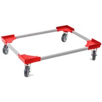 Transportroller, Typ Stahlprofil + Kunststoffecken, TK 300 kg, BxT 610 x 810 mm, Rollen-Ø 100 mm Transportroller, Typ Stahlprofil + Kunststoffecken, TK 300 kg, BxT 610 x 810 mm, Rollen-Ø 100 mm von Jungheinrich PROFISHOP