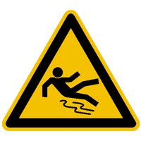 SafetyMarking® Warnung vor Rutschgefahr, Seitenlänge 200 mm, Folie von SafetyMarking®