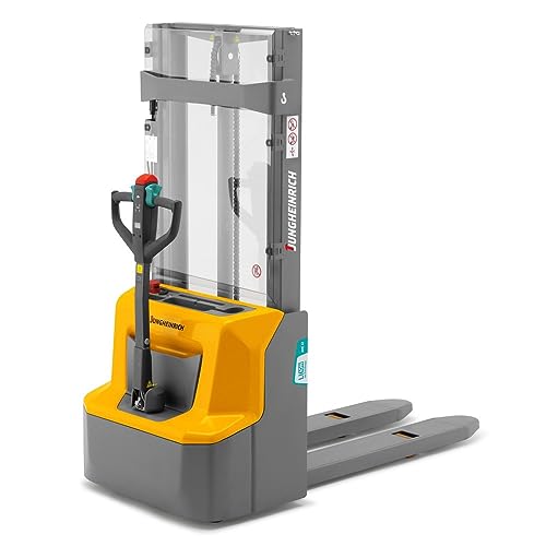Jungheinrich Elektro-Hochhubwagen AMC | 1.200 kg Tragkraft | 3.200 mm Hubhöhe | 1.150 mm Gabellänge | Lithium-Ionen-Batterie 24V/ 60 Ah mit Ladegerät | 2,5 h Ladezeit | 2-Fach-Teleskop-Hubgerüst Jungheinrich Elektro-Hochhubwagen AMC | 1.200 kg Tragkraft | 3.200 mm Hubhöhe | 1.150 mm Gabellänge | Lithium-Ionen-Batterie 24V/ 60 Ah mit Ladegerät | 2,5 h Ladezeit | 2-Fach-Teleskop-Hubgerüst von Jungheinrich