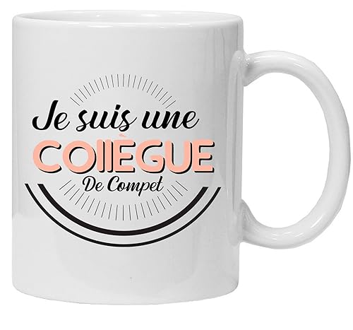 Geschenk für Arbeitskollege | Je suis une collegue de Compet | Tasse Geschenk für Kollegen | Tasse Arbeit – Abschied Kollegen von Jungle Mug