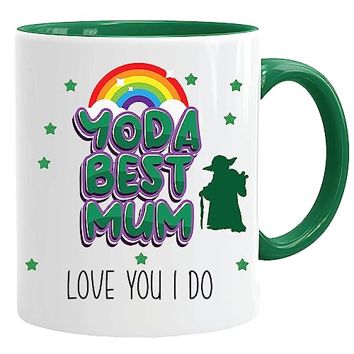 Muttertagsgeschenke | Yoda Best Mum | Mama-Tasse | Kaffeetasse für Mütter | Mutter Tasse | Mama Tasse | Happy Birthday Geschenk | Muttertag Tasse | Geschenke für Mama | Geschenke von Tochter von Jungle Mug
