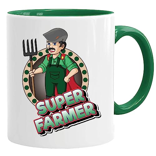 Superhelden-Tasse | Super Mum Dad Auntie Gran Grandad | Geschenke für Mama | Geburtstagsgeschenke für Frauen | Vatertagsgeschenk (Bauern) von Jungle Mug