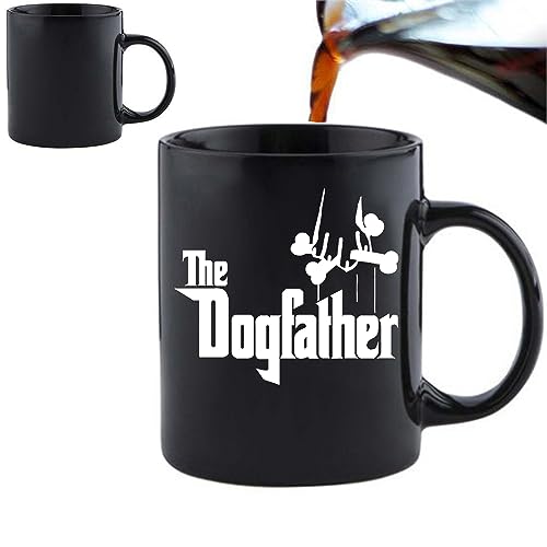 Tasse mit Hundevater, Geschenk für Hundeliebhaber, wärmewechselnde Tasse, Geburtstagsgeschenke, Tier-Kaffeetasse, Wichtelgeschenk, Geschenk für Hundeliebhaber von Jungle Mug