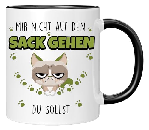 Tasse mit spruch, Sack Gehen Tasse, Mir nicht auf den Sack gehen du sollst, Bürotasse lustige Kaffeebecher, Tassen Lustige Sprüche von Jungle Mug