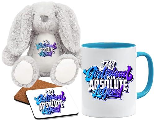 Valentinstagsgeschenk für sie Teddybär/Tasse/Untersetzer Geschenk,Valentinstag Tasse Geschenk sie lustige Kaffeebecher Geschenkidee zum Valentinstag,Perfekte ValentinstagsGeschenke für Frauen von Jungle Mug