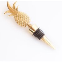 Ananas Flaschenstopper, Gold, Geschenkidee von JungleVia