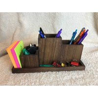 Handgemachter Schreibtisch Organizer Aus Nussbaum Massiv Handgemachter Schreibtisch Organizer Aus Nussbaum Massiv von JungsWorkshop
