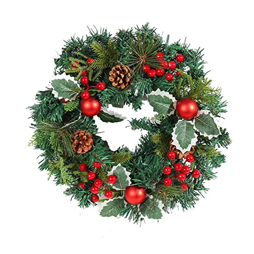 Weihnachtskranz LED Künstliche Kranz Weihnachtskranz Türkranz Weihnachten Girlanden Türdeko Türkranz Weihnachten Weihnachtskranz Tisch Christmas Wreath von Junhasgood