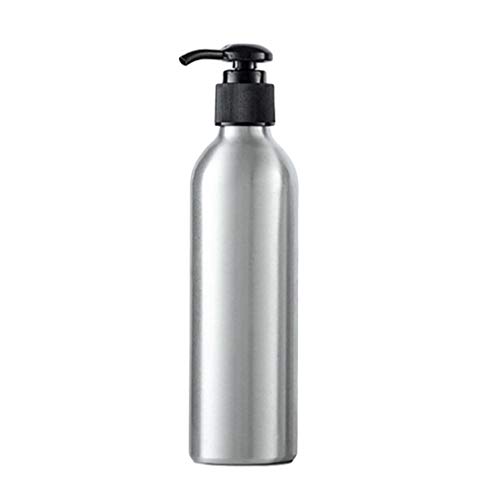 Junhouse Nachfüllbare Aluminium-Flasche zur Aufbewahrung von Shampoo, Lotion, Desinfektionsmittel, Pumpspender für Zuhause und Salon. von Junhouse