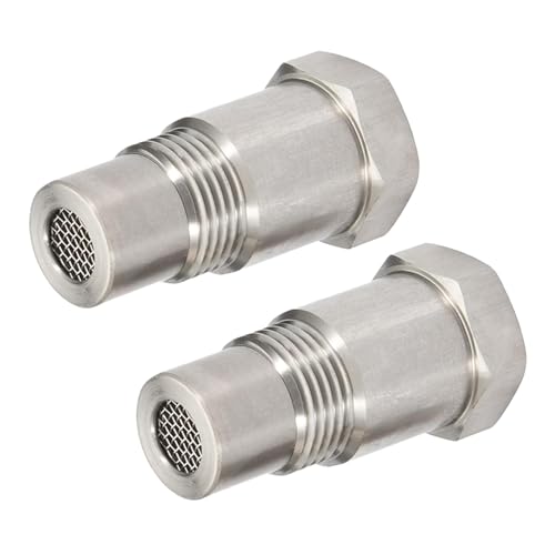 Junhui Lambdasonde Adapter 2 Stück, M18x1,5mm O2 Sauerstoffsensor Adapter Extender für Auto Auspuffanlage von Junhui