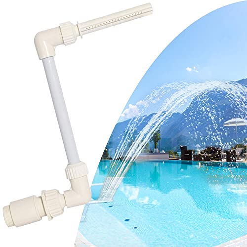 Junhui Wasserfall Pool Brunnen, Schwimmbad Sprinkle Zubehör PVC Einstellbarer Wasserspray Wasserfall über dem Boden Pool für Outdoor Garten Teich von Junhui