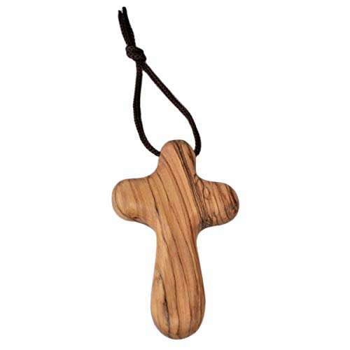 Junker Kirchenbedarf Christlicher Handschmeichler - Kreuz aus Holz 9cm - Olivenholz Kreuz aus Bethlehem mit kurzer Schnur Junker Kirchenbedarf Christlicher Handschmeichler - Kreuz aus Holz 9cm - Olivenholz Kreuz aus Bethlehem mit kurzer Schnur von Junker Kirchenbedarf