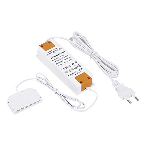JUNKER Lighting LED Transformator Trafo 12 VDC / 33 W Netzgerät mit 6-fach Verteiler Eingangsspannung: 220-240V / Ausgangsspannung: 12V/33W von Junker