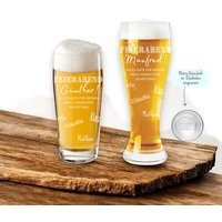 Weizenbierglas, Willibecher Mit Persönlicher Gravur | Personalisiertes Bierglas Geschenk Ruhestand Rente Abschied Kollege von Junolie