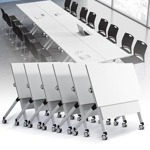 Junpllvic 6PACK 4,6 FT Rollbarer Schulungstisch mit Rädern Modularer Konferenz-Seminar-Besprechungstisch für Klassenzimmer-Konferenzbüro Junpllvic 6PACK 4,6 FT Rollbarer Schulungstisch mit Rädern Modularer Konferenz-Seminar-Besprechungstisch für Klassenzimmer-Konferenzbüro von Junpllvic