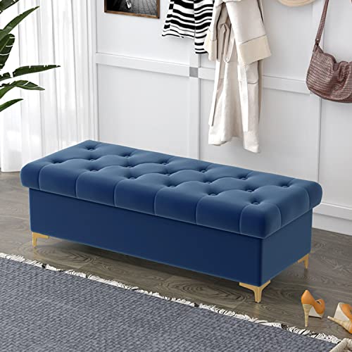 Junpllvic Aufbewahrungsbank für den Eingangsbereich, Klapphocker und Truhe mit gepolstertem Sitz, Sitzbankhocker am Bettende, Hocker am Bettende, für Flur, Wohnzimmer, Schlafzimmer Junpllvic Aufbewahrungsbank für den Eingangsbereich, Klapphocker und Truhe mit gepolstertem Sitz, Sitzbankhocker am Bettende, Hocker am Bettende, für Flur, Wohnzimmer, Schlafzimmer von Junpllvic