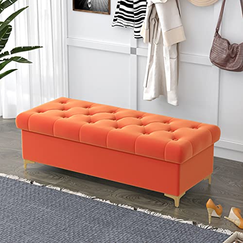 Junpllvic Aufbewahrungsbank für den Eingangsbereich, Klapphocker und Truhe mit gepolstertem Sitz, Sitzbankhocker am Bettende, Hocker am Bettende, für Flur, Wohnzimmer, Schlafzimmer Junpllvic Aufbewahrungsbank für den Eingangsbereich, Klapphocker und Truhe mit gepolstertem Sitz, Sitzbankhocker am Bettende, Hocker am Bettende, für Flur, Wohnzimmer, Schlafzimmer von Junpllvic