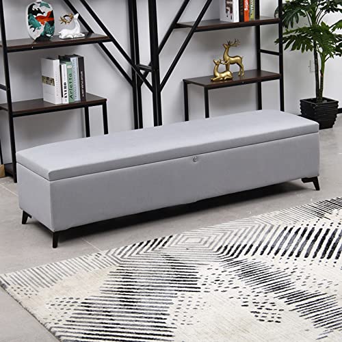 Junpllvic Flur-Aufbewahrungsbank, Mehrzweck-Schuhschrankbank mit gepolstertem Sitz, für Wohnzimmer, Eingangsbereich, Schlafzimmer von Junpllvic