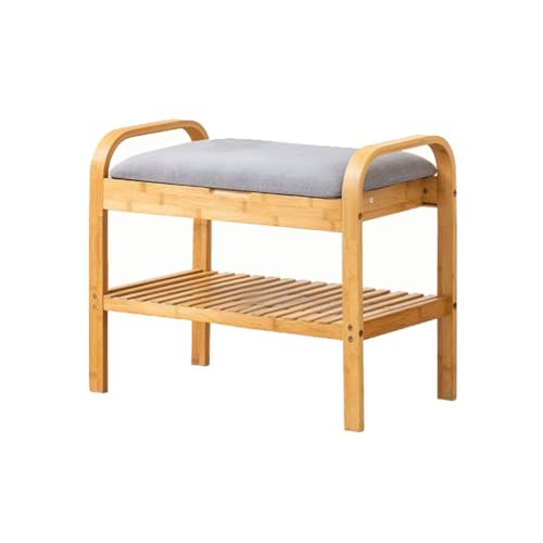 Junpllvic Kleine osmanische Fußstütze, Schuhbank, einfacher Schuhschrank, Hocker, Schuhwechselhocker für den Hauseingang, Verandabank, Schuhaufbewahrungsbank, Fußhocker (S: 60 cm x 30 cm x 45 cm) von Junpllvic