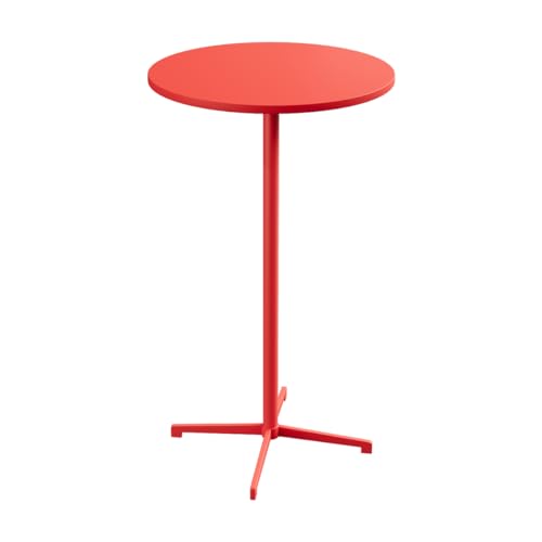 Junpllvic Moderner Frühstücksbartisch aus Eisen, platzsparender kompakter Stehtisch für Pub, Bar, Esszimmer, Bistro, Café, Küche, Rot Junpllvic Moderner Frühstücksbartisch aus Eisen, platzsparender kompakter Stehtisch für Pub, Bar, Esszimmer, Bistro, Café, Küche, Rot von Junpllvic