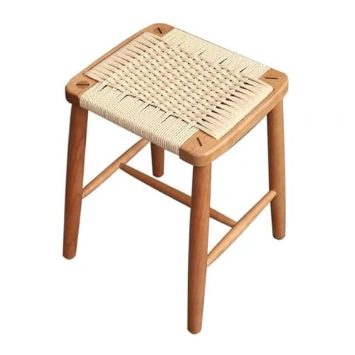 Junpllvic Schuhbank aus Holz, Schuhwechselhocker, nordisches Wohnzimmer, Ankleidehocker, Flur-Aufbewahrungsbank von Junpllvic