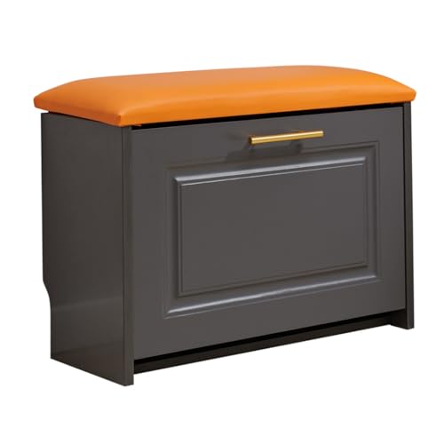 Junpllvic Schuhwechselhocker an der Tür Home Sitting Schuhschrank an der Tür Einfache Moderne weiche Tasche Flur Aufbewahrungsbank von Junpllvic