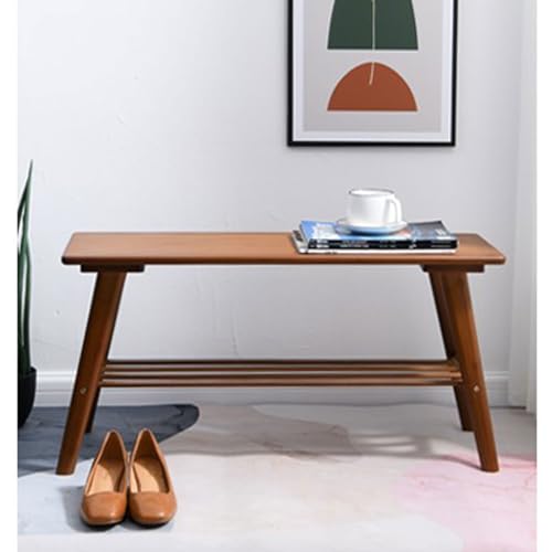 Multifunktionaler Schuhhocker aus Massivholz, leichter Luxus-Schuhwechselhocker für Zuhause, einfache und moderne Aufbewahrungsbank für Eingangsbereich, Schlafzimmer, Wohnzimmer, 100 cm, Bra Multifunktionaler Schuhhocker aus Massivholz, leichter Luxus-Schuhwechselhocker für Zuhause, einfache und moderne Aufbewahrungsbank für Eingangsbereich, Schlafzimmer, Wohnzimmer, 100 cm, Bra von Junpllvic