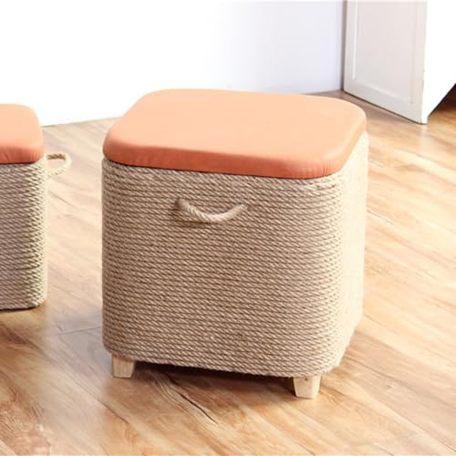 Pouf-Ottomane mit Stauraumbank – gepolsterter Sitz, klappbarer Fußhocker mit Deckel, ideale Fußstütze für Eingangsbereich, Wohnzimmer, Küche, Schlafzimmer, Flur – vielseitiges Akzentmöbelstü Pouf-Ottomane mit Stauraumbank – gepolsterter Sitz, klappbarer Fußhocker mit Deckel, ideale Fußstütze für Eingangsbereich, Wohnzimmer, Küche, Schlafzimmer, Flur – vielseitiges Akzentmöbelstü von Junpllvic