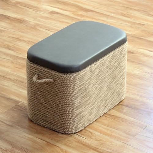 Pouf-Ottomane mit Stauraumbank – gepolsterter Sitz, klappbarer Fußhocker mit Deckel, ideale Fußstütze für Eingangsbereich, Wohnzimmer, Küche, Schlafzimmer, Flur – vielseitiges Akzentmöbelstü Pouf-Ottomane mit Stauraumbank – gepolsterter Sitz, klappbarer Fußhocker mit Deckel, ideale Fußstütze für Eingangsbereich, Wohnzimmer, Küche, Schlafzimmer, Flur – vielseitiges Akzentmöbelstü von Junpllvic