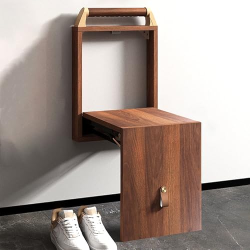 Schuhbankregal für den Eingangsbereich, Klappstuhl, an der Wand montierter, unsichtbarer Schuhwechselhocker, Aufbewahrungsbank-Organizer für Eingangsbereich, Wohnzimmer, Schlafzimmer, Flur ( Schuhbankregal für den Eingangsbereich, Klappstuhl, an der Wand montierter, unsichtbarer Schuhwechselhocker, Aufbewahrungsbank-Organizer für Eingangsbereich, Wohnzimmer, Schlafzimmer, Flur ( von Junpllvic